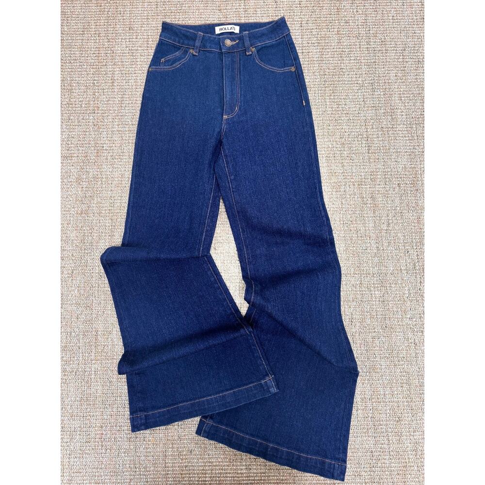 👖 Rolla's Eastcoast Flare High Rise Jeans | Dark Wash | 24 | NWOT